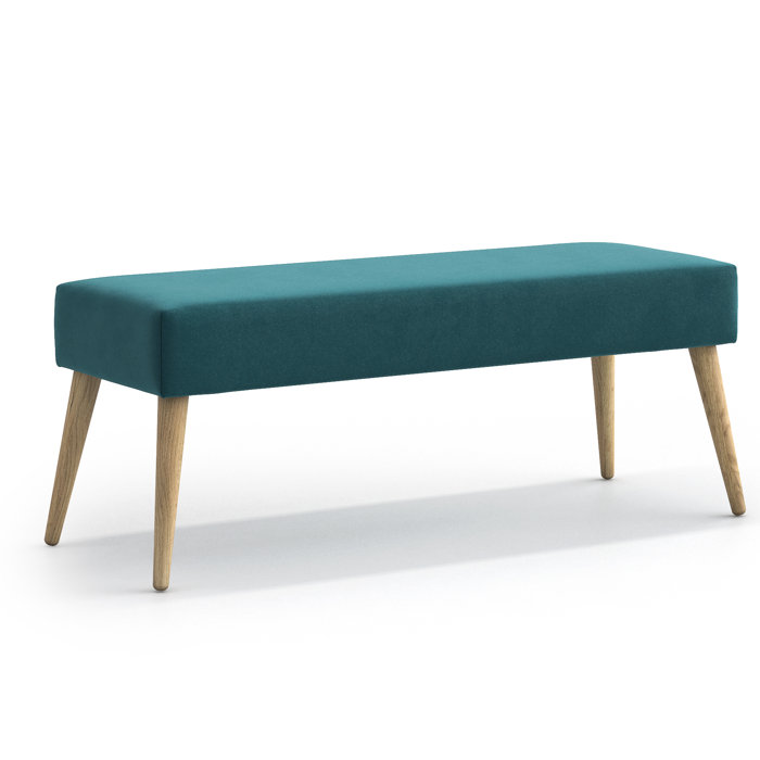 Hykkon Gepolsterte Sitzbank Mira aus Massivholz | Wayfair.de